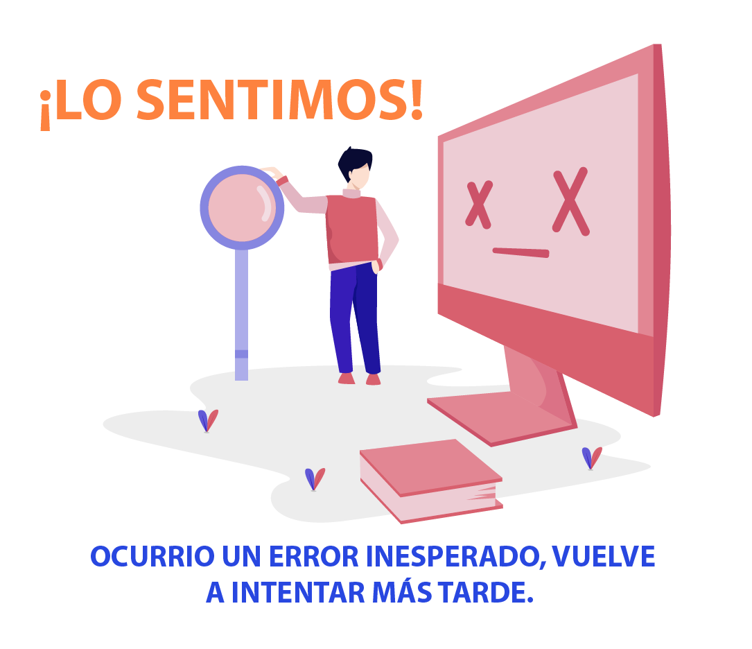 Error interno, intentar más tarde